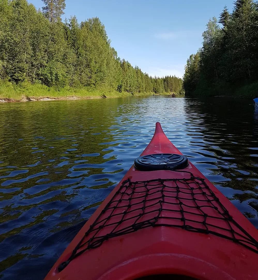 Kanot och camping i Voxnabruk i Hälsingland med paddling och naturboende